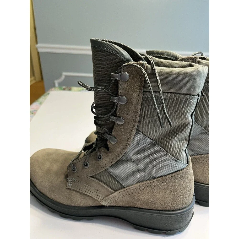 Thorogood Air Force Hot Weather Steel Toe Boots Sage Green Sz 7 1/2R